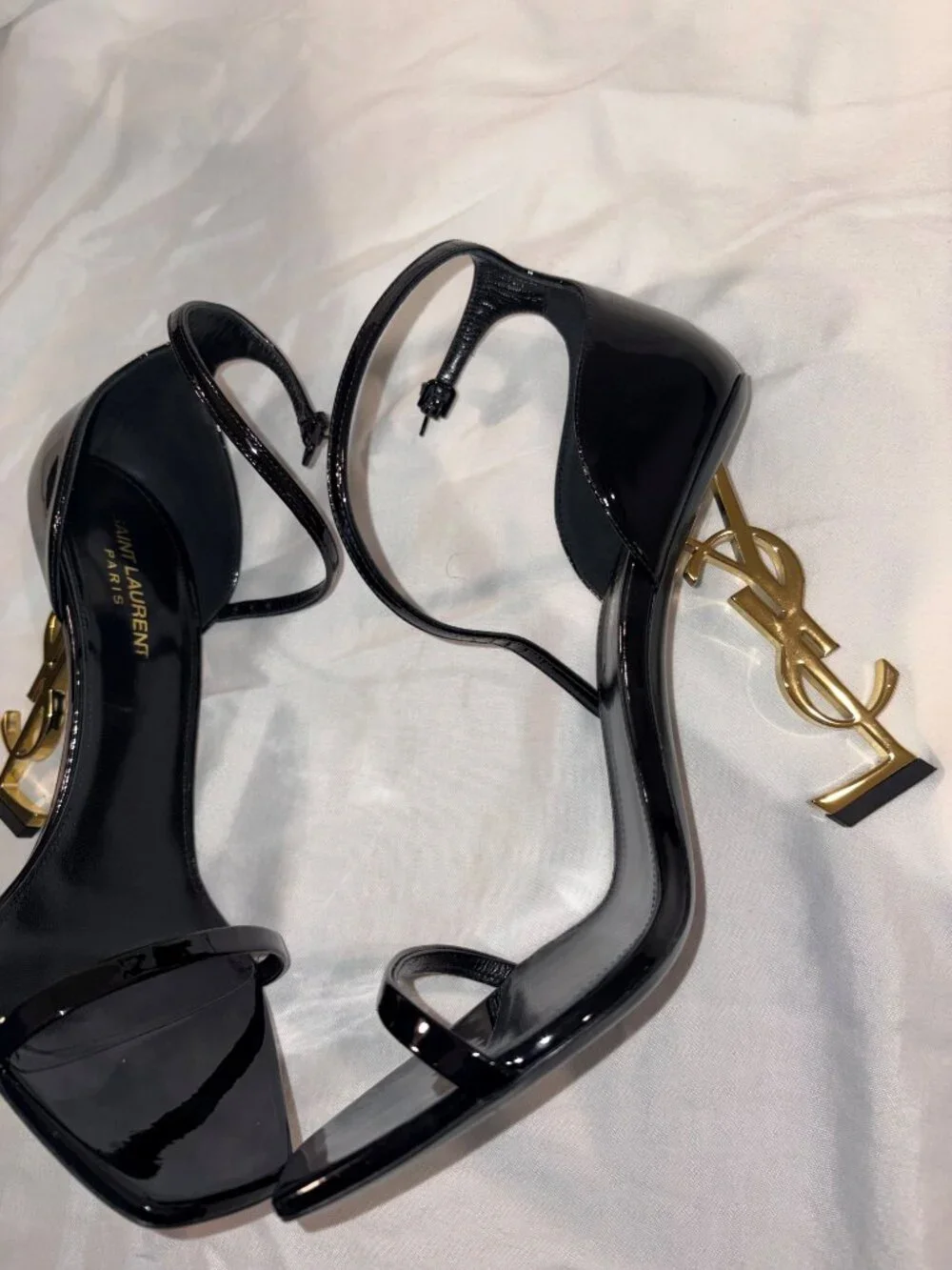 Saint Laurent Opyum 110 YSL Heel Sandals